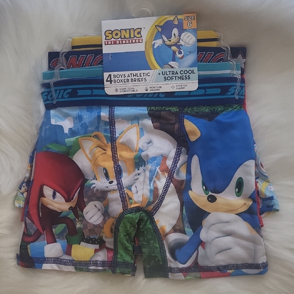 Sonic the Hedgehog Boys' Boxer Briefs